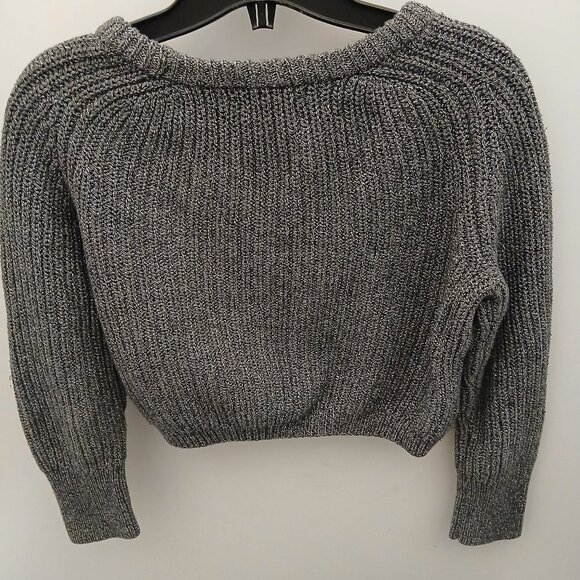 American Apparel Cropped Combed Cotton Sweater - Picture 2 of 9